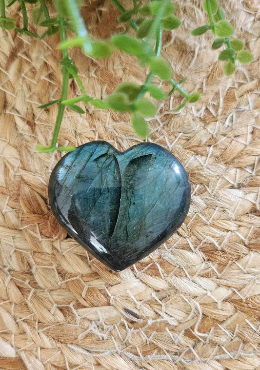 Coeur en Labradorite