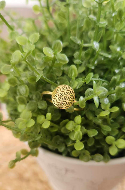 Bague Fleur de vie gold