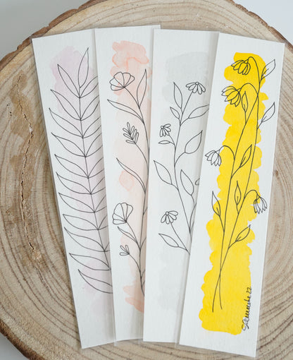 Signets en aquarelle - Floral