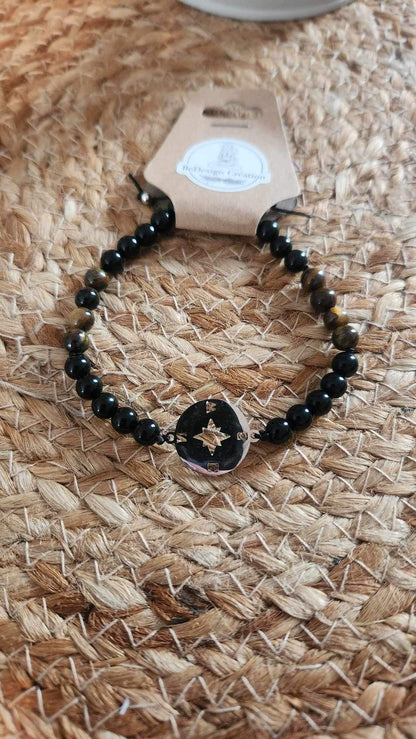 Bracelet avec pierres - création unique