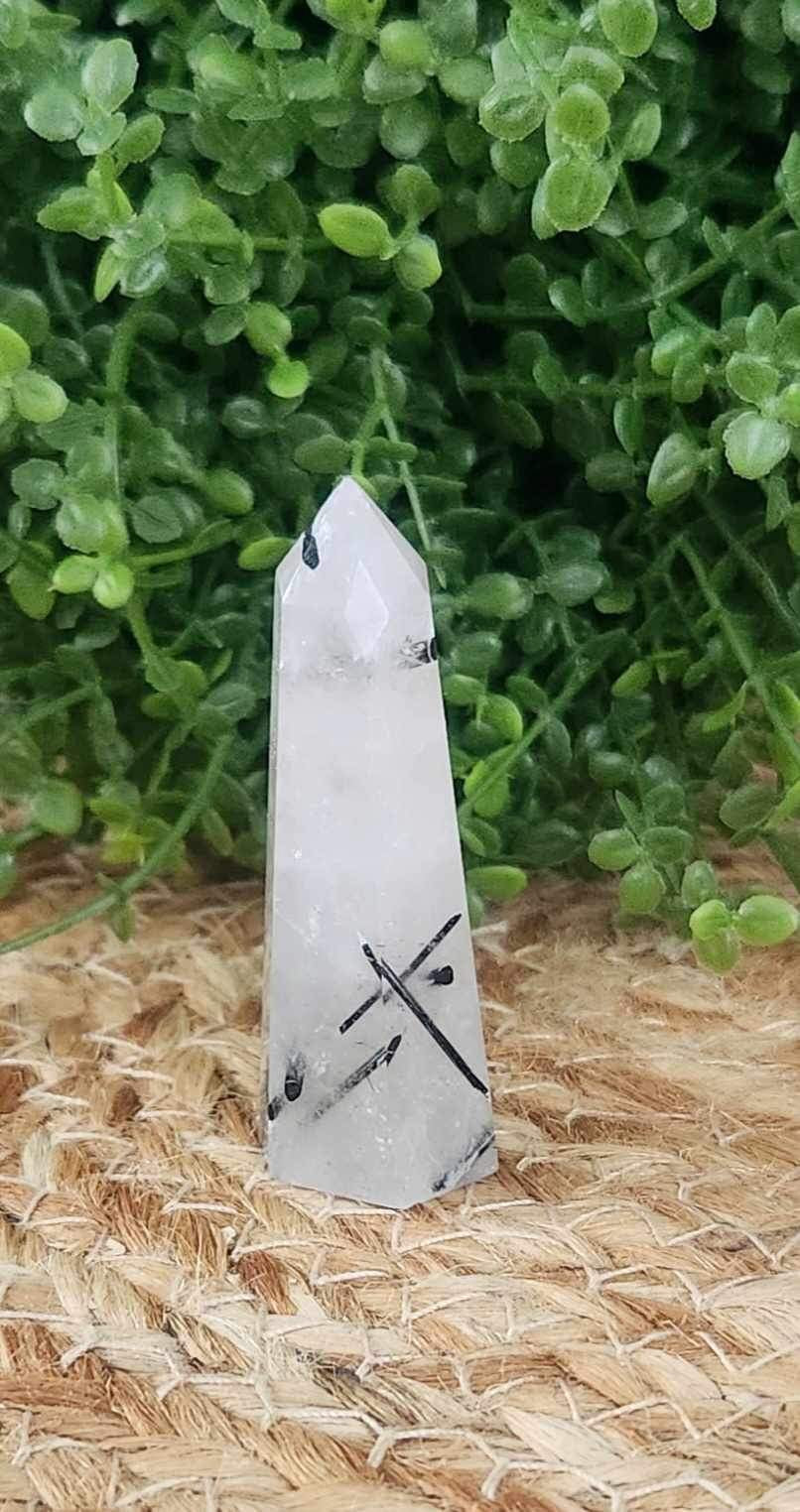 Pointe en Quartz tourmaline