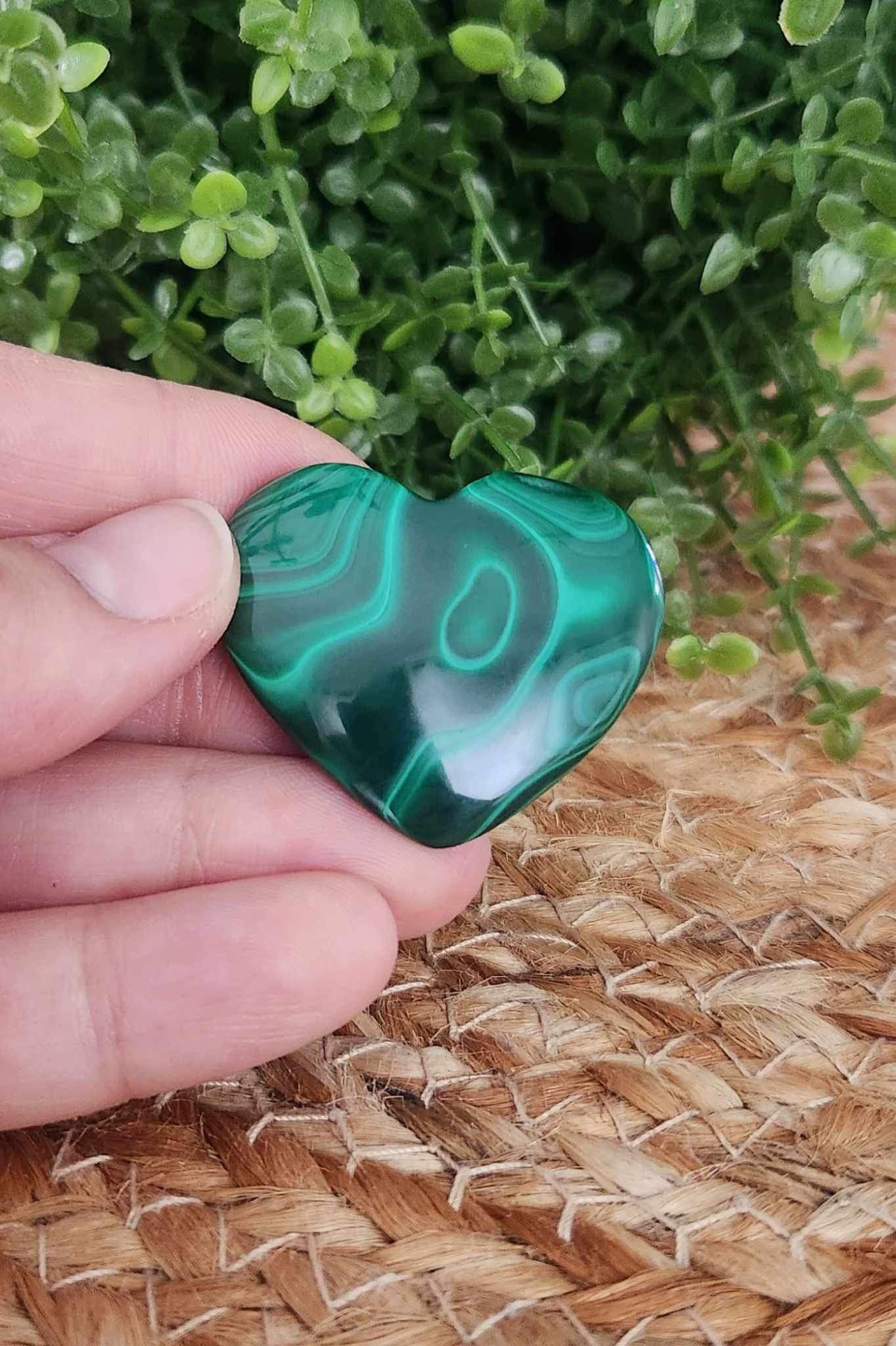 Coeur en Malachite