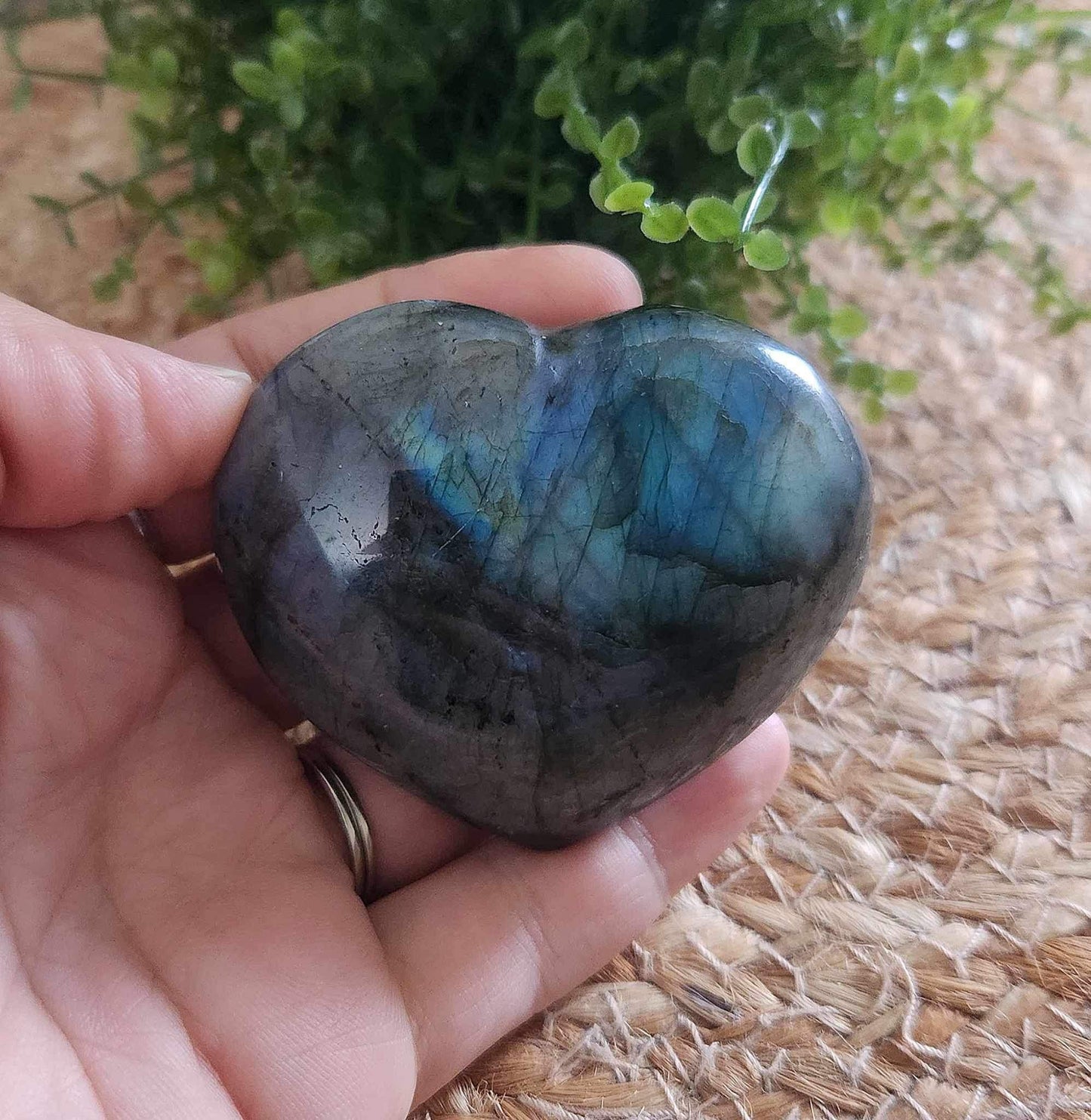 Coeur en Labradorite