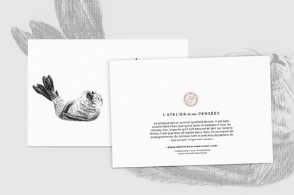 Carte de souhaits - Les phoque & La paix