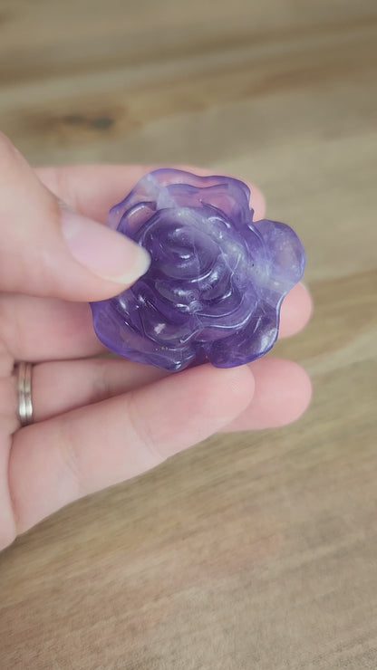 Rose en Améthyste chevron