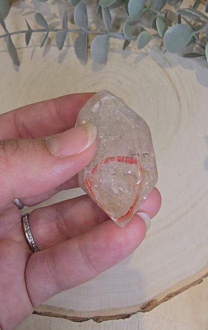 Pointe double en Quartz Enhydro