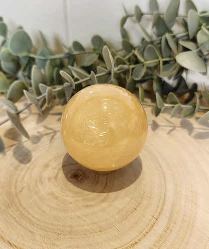 Sphère Calcite miel