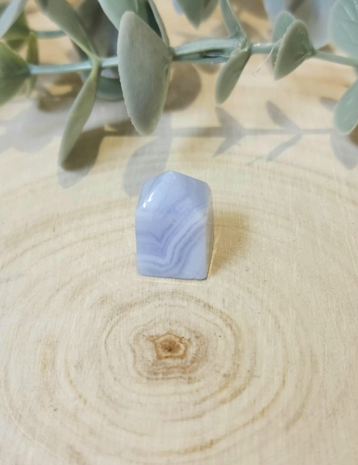 Pointe Agate dentelle bleue