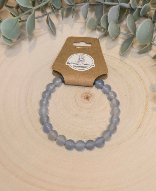 Bracelet Calcédoine 8mm
