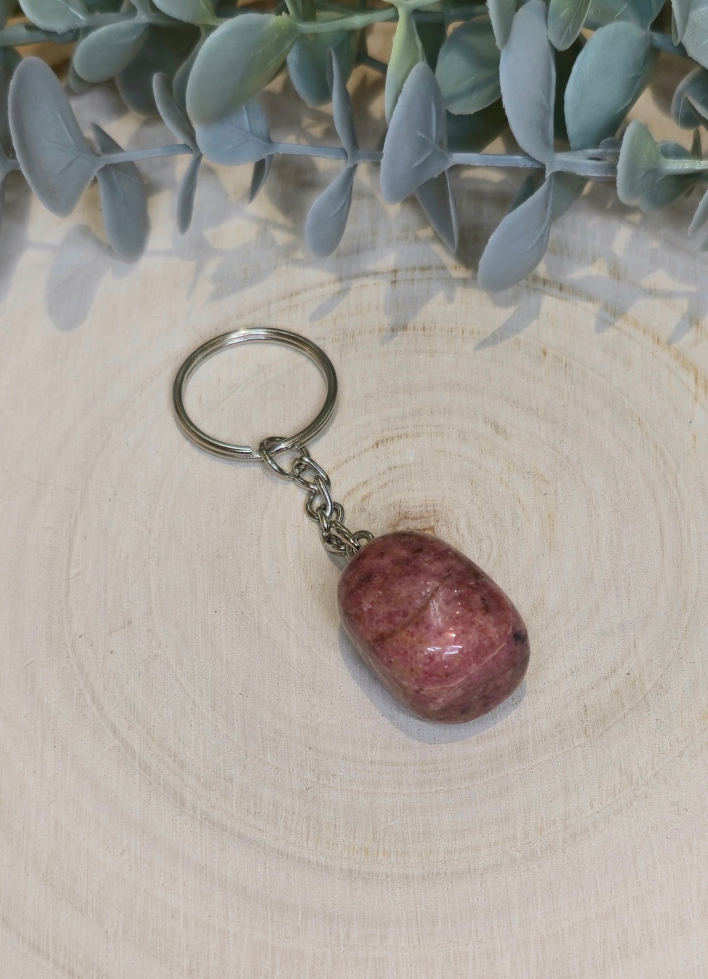 Porte-clé avec Pierre barattée