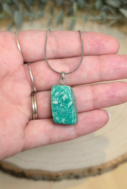 Collier Amazonite barattée