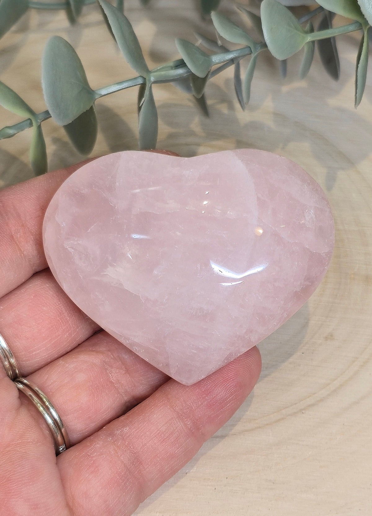 Coeur en Quartz rose
