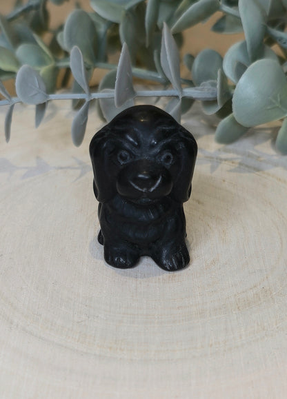 Chien en Obsidienne