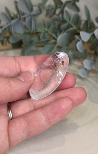 Pierre de paume en Quartz clair (extra clair)