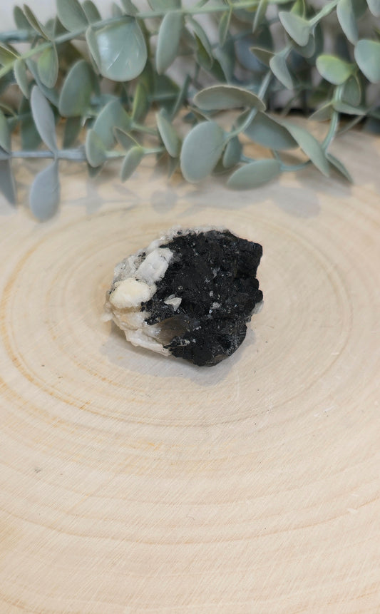 Quartz tourmaline brute du Brésil