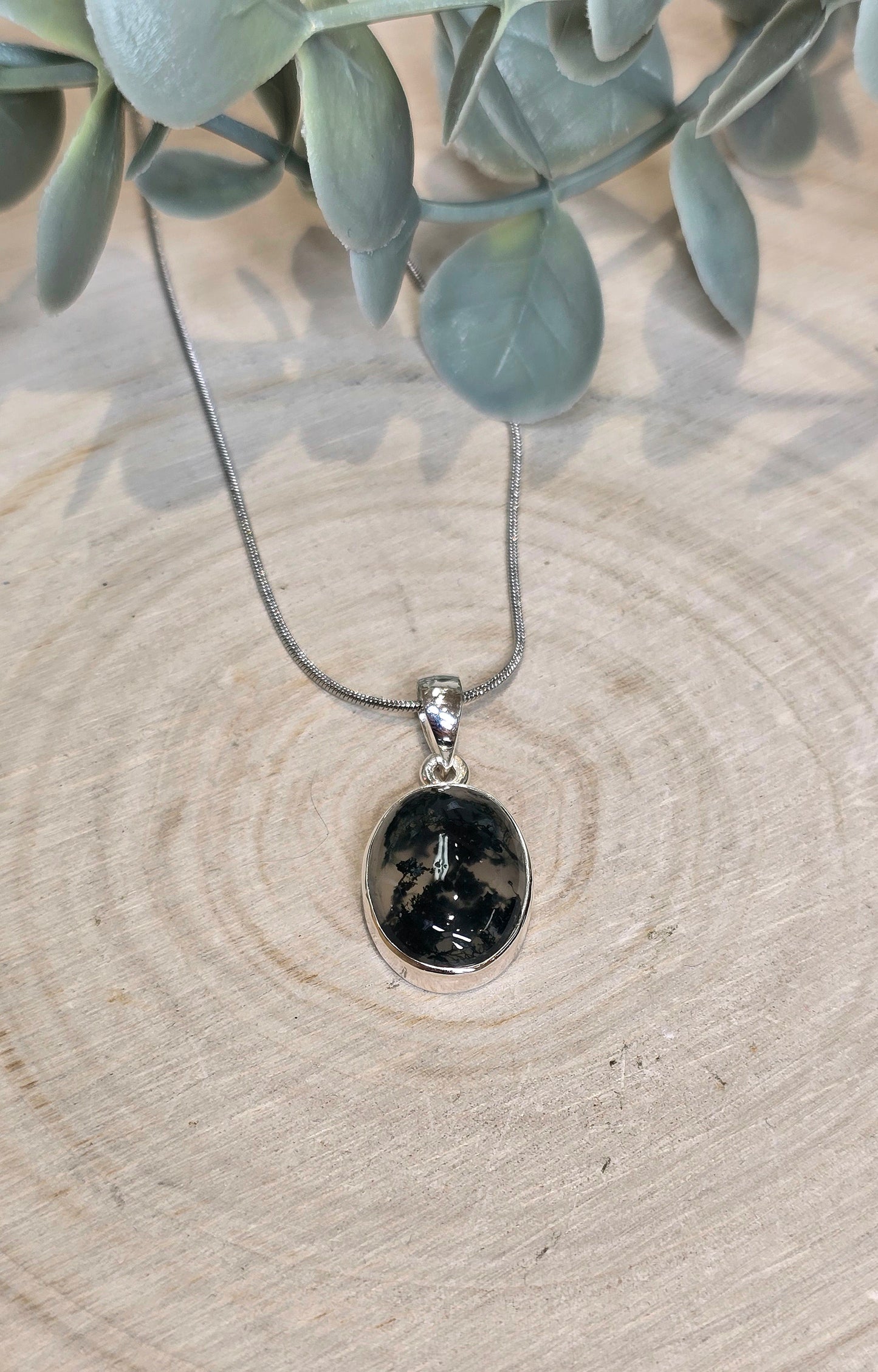 Collier Agate mousse