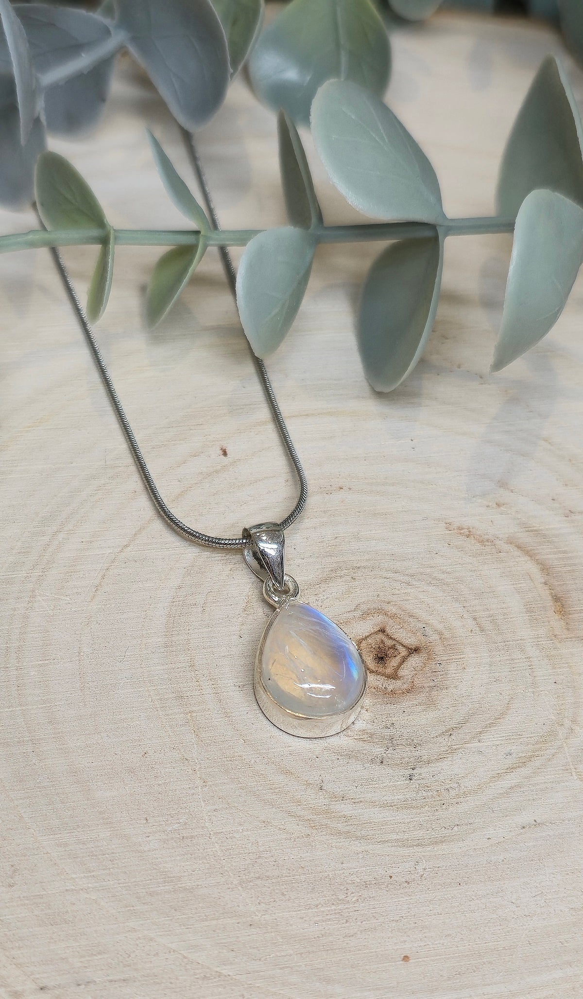Collier Pierre de lune goutte