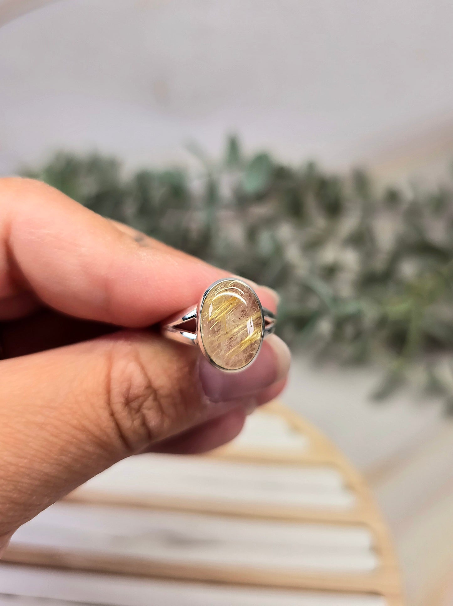 Bague Quartz rutilé