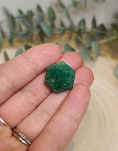 Étoile géométrique en Quartz vert