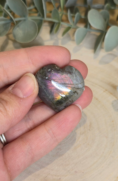 Coeur en Labradorite