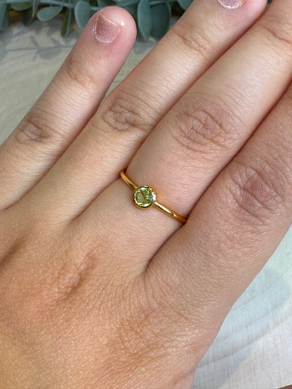 Bague Peridot gold