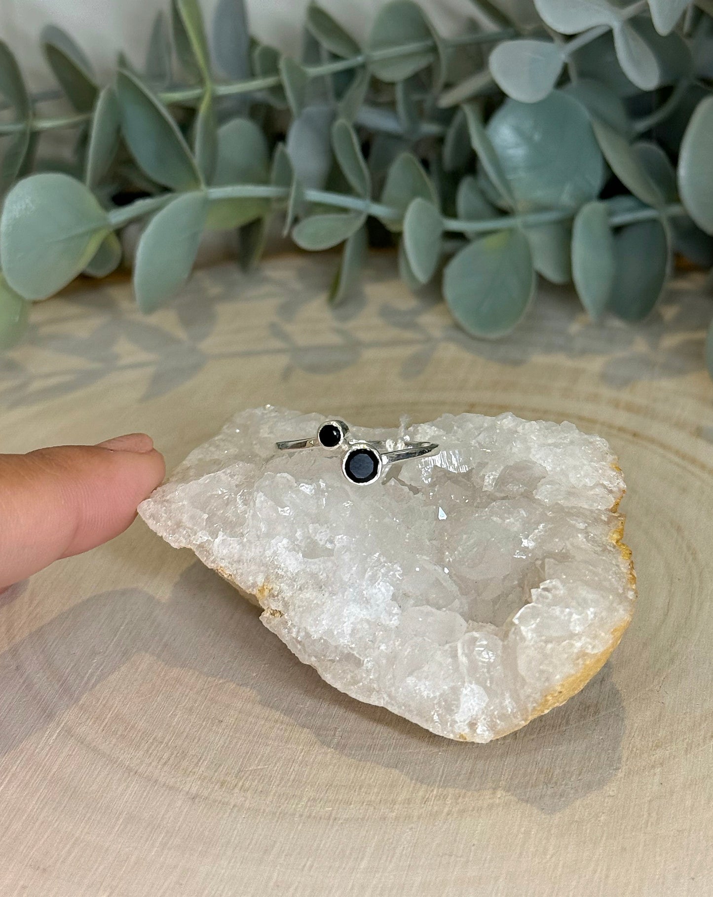 Bague double Onyx