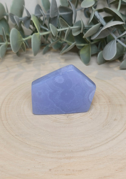 Tranche d’Agate dentelle bleue
