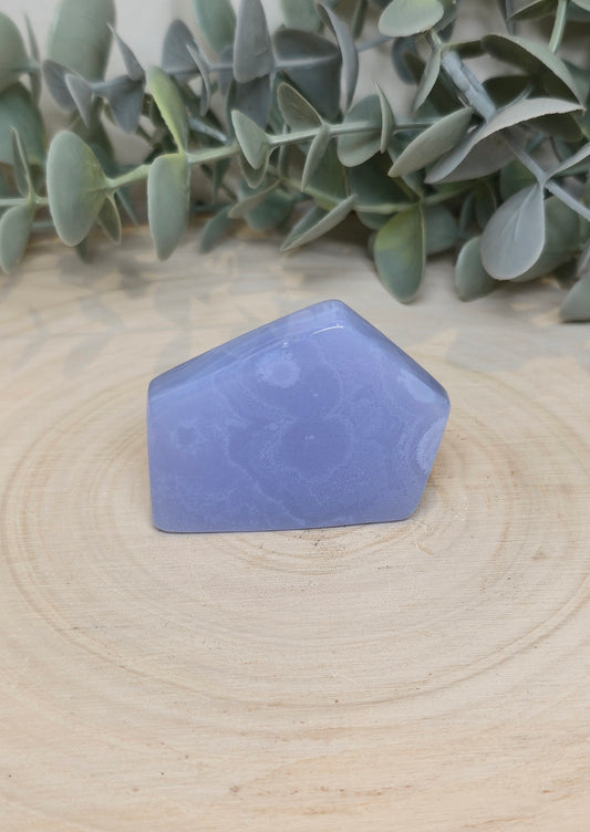 Tranche d’Agate dentelle bleue