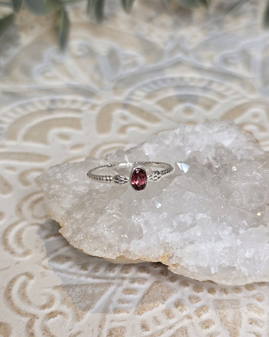 Bague Grenat ovale