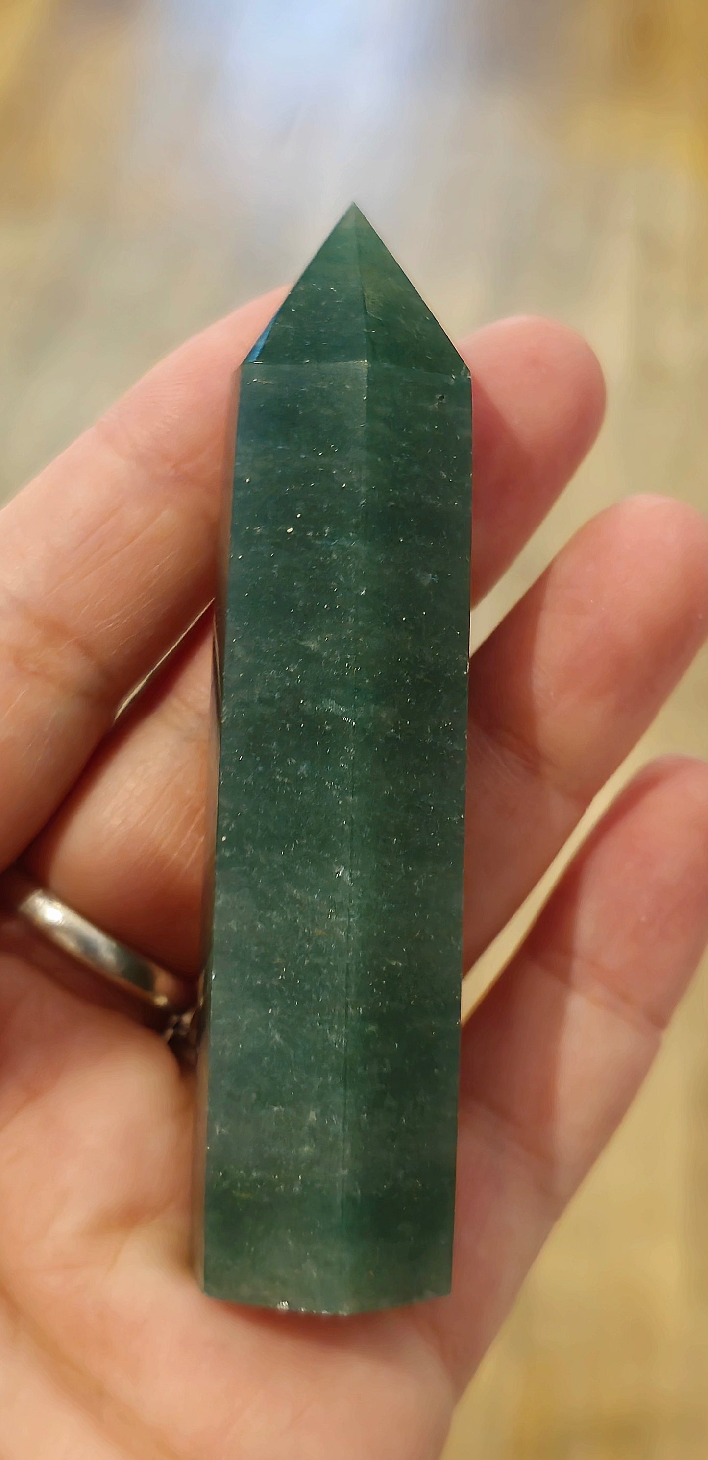 Pointe en Aventurine verte