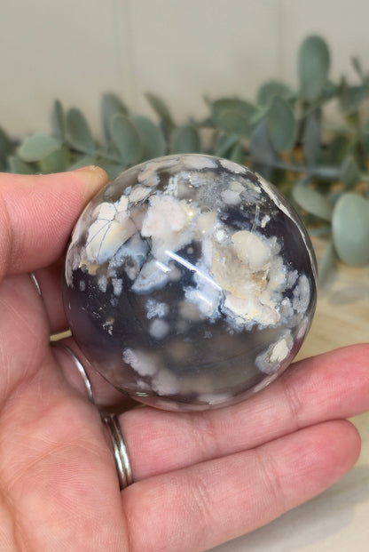 Sphère de Agate fleur
