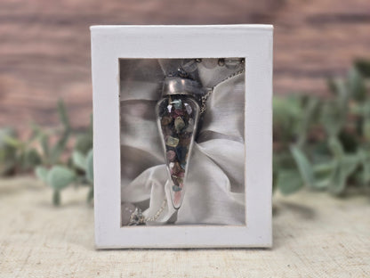 Pendule de verre Tourmaline mixte