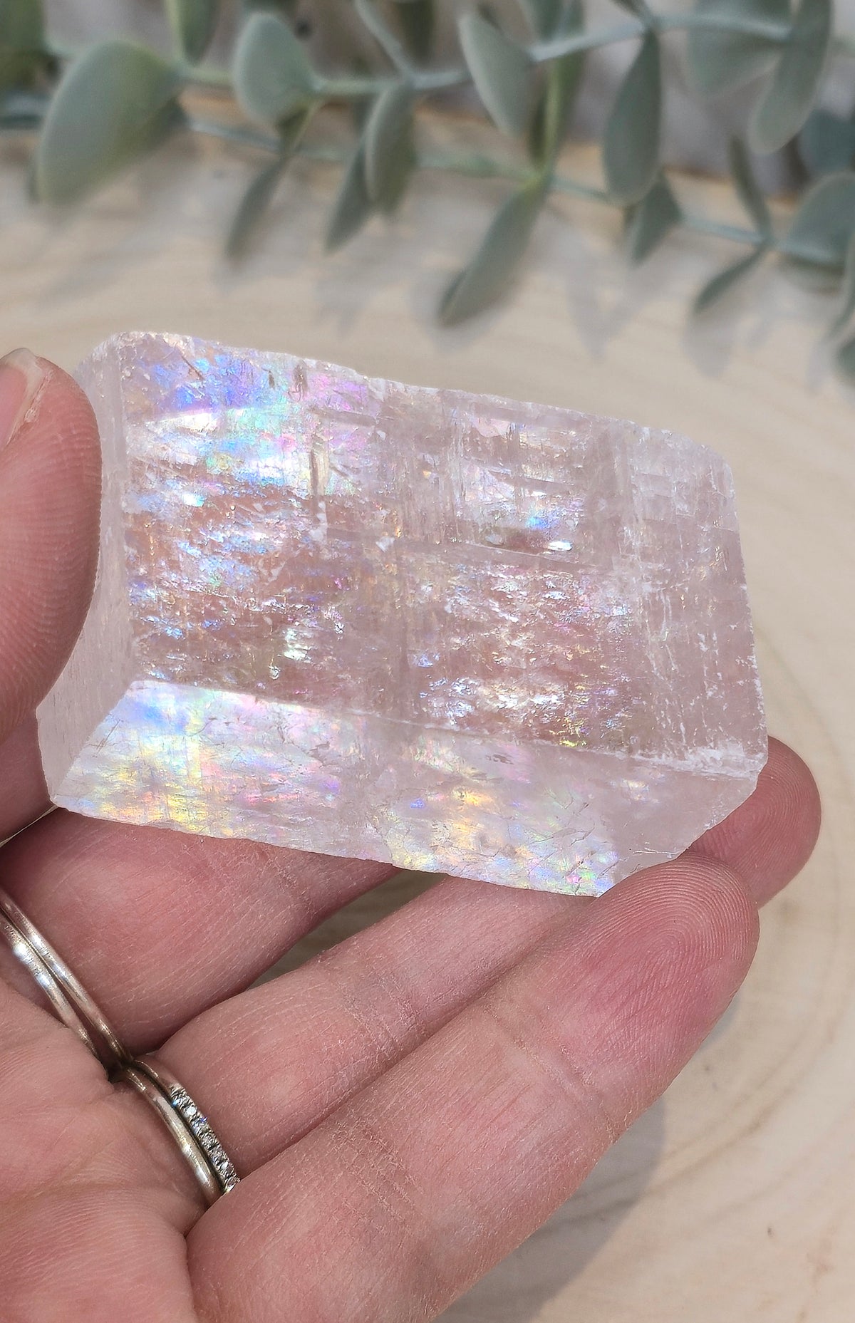 Cube de Calcite optique claire