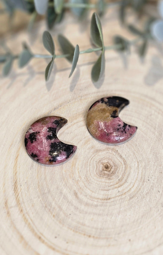 Lune en Rhodonite