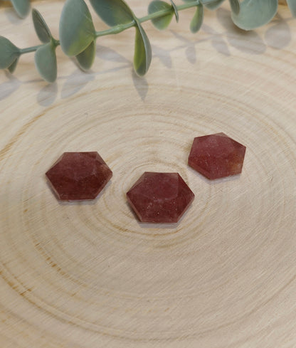 Étoile géométrique en Quartz fraise