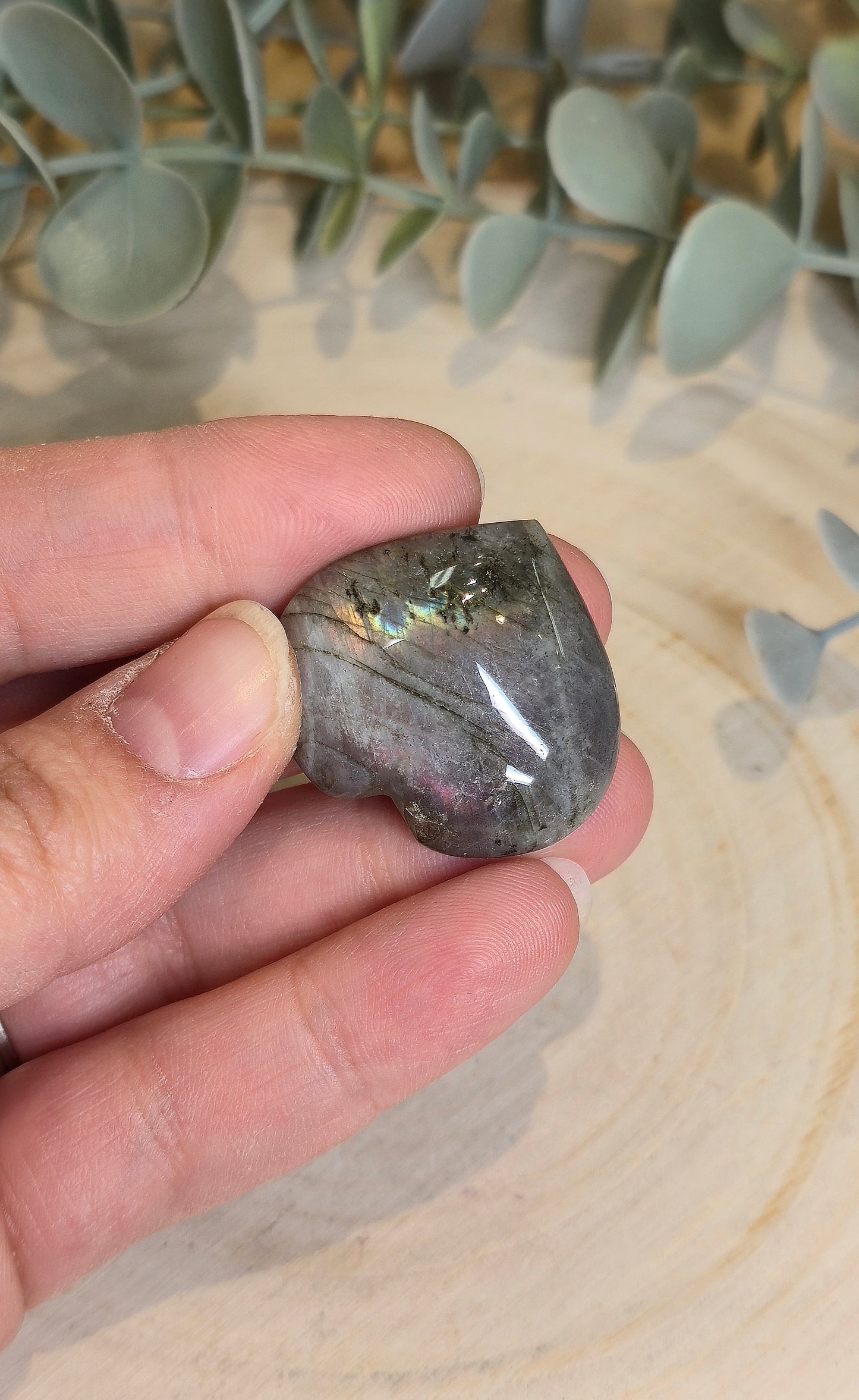 Coeur en Labradorite