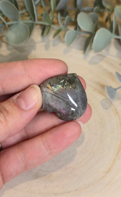Coeur en Labradorite