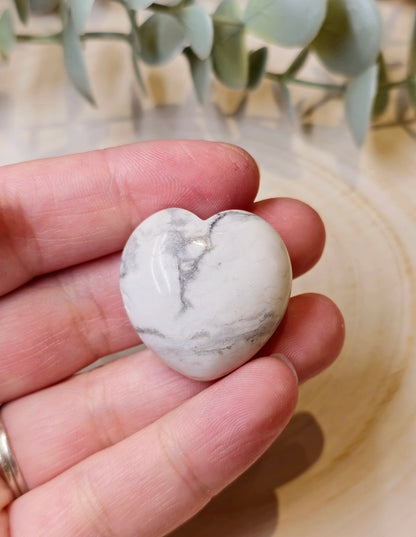 Coeur en Howlite