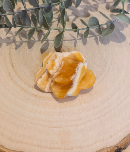 Fleur en Calcite orange