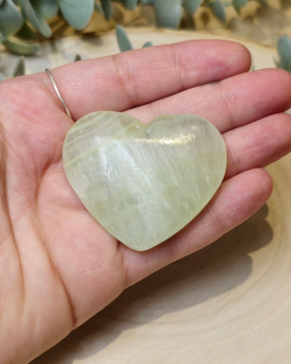 Coeur en Calcite verte