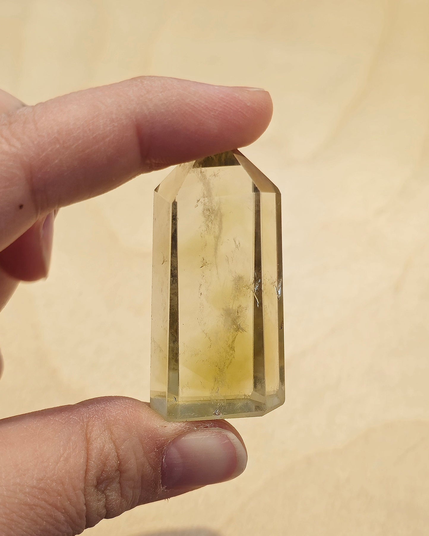 Pointe en Citrine Naturelle