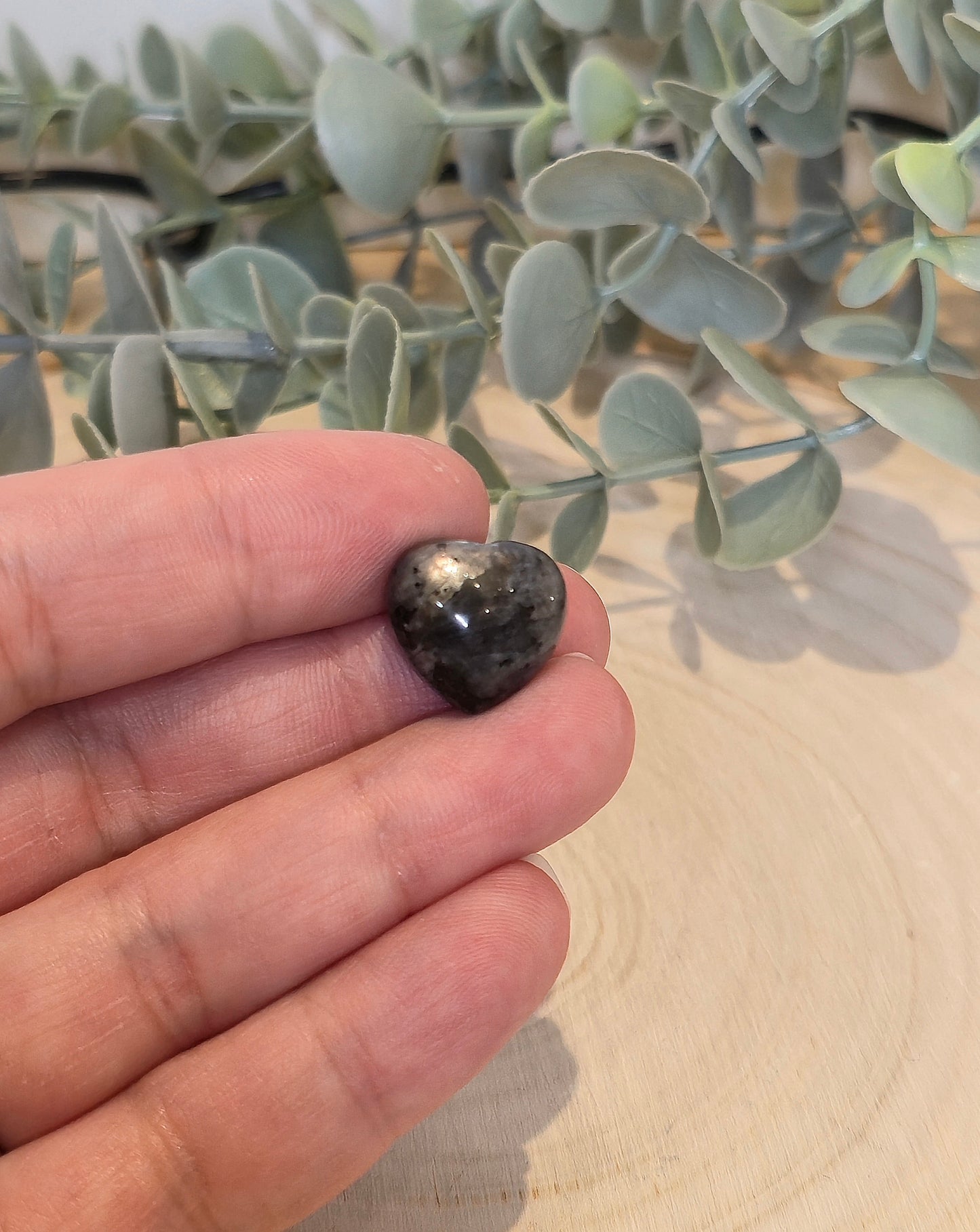 Mini Coeur en Larvikite