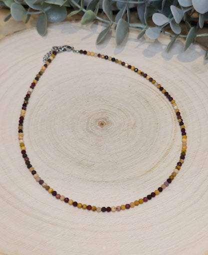 Collier Jaspe Mookaïte