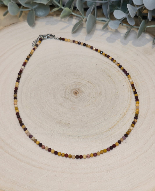 Collier Jaspe Mookaïte
