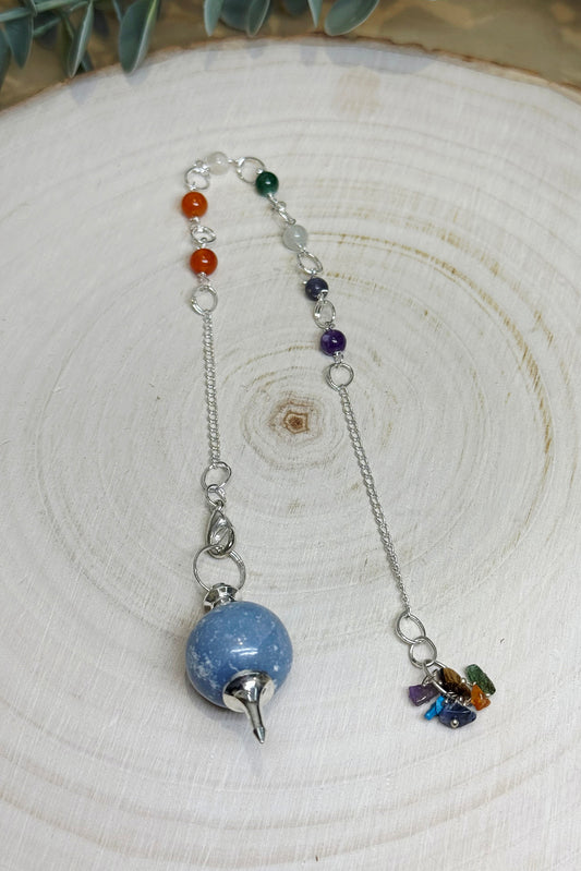 Pendule Sephoroton en Angélite chakras