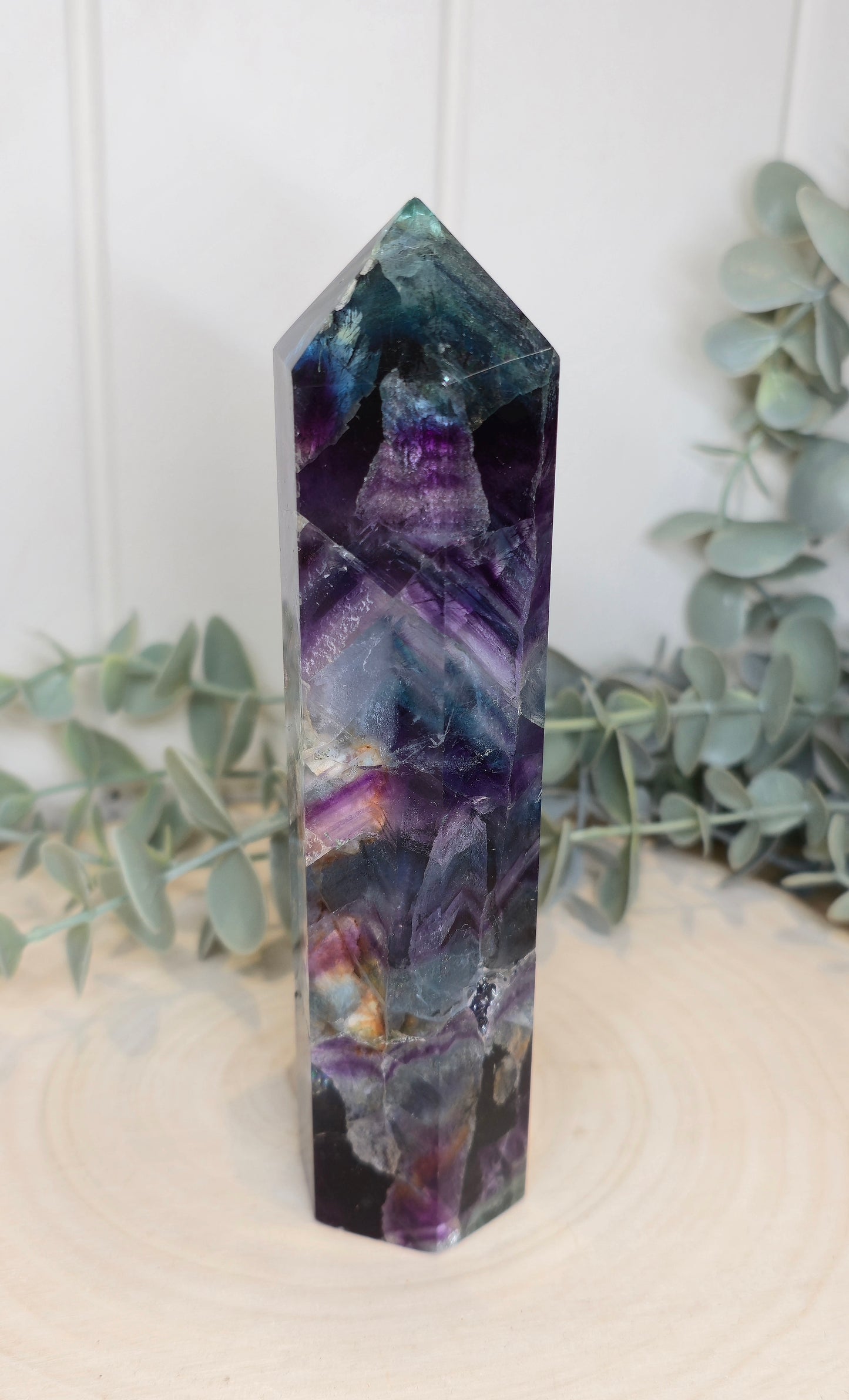 Pointe en Fluorite *réparée*