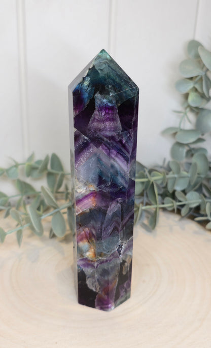 Pointe en Fluorite *réparée*