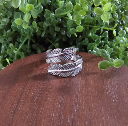 Bague Plume ajustable