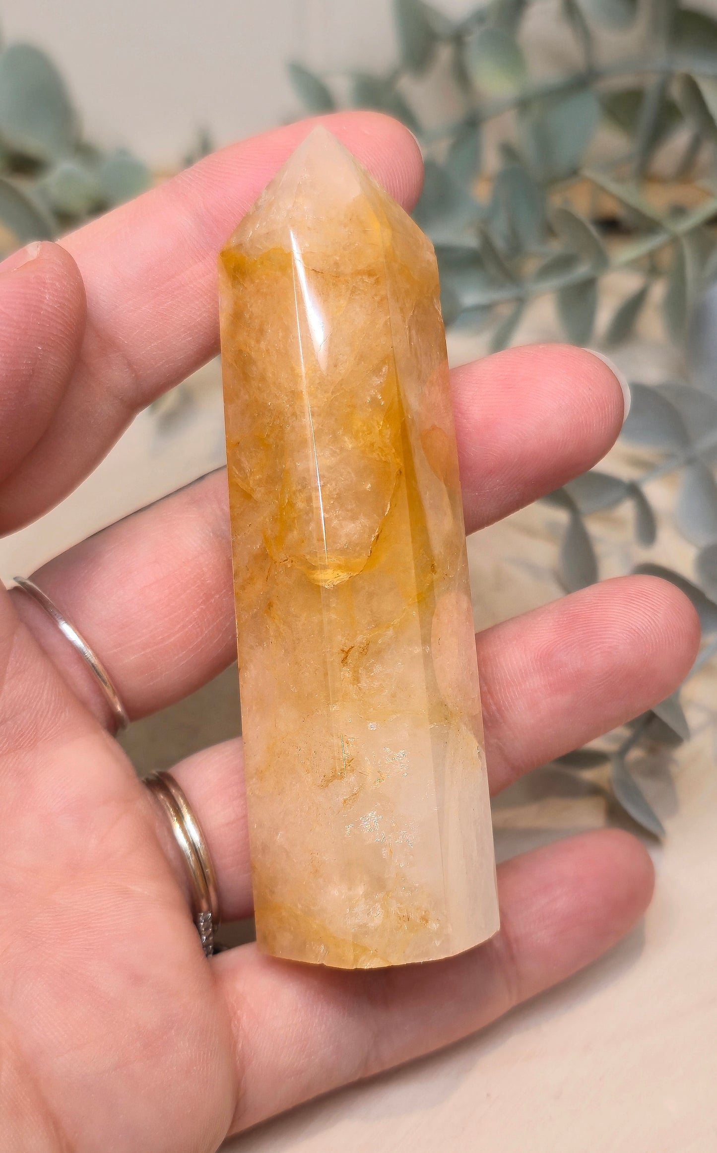 Pointe en Quartz guérisseur (Golden Healer)