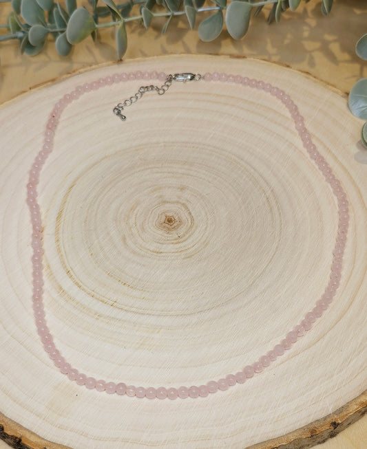Collier Quartz rose